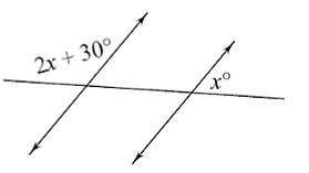 Ii) Find the value of if the pair of parallel lines are cutting by a transversal and give reason fo